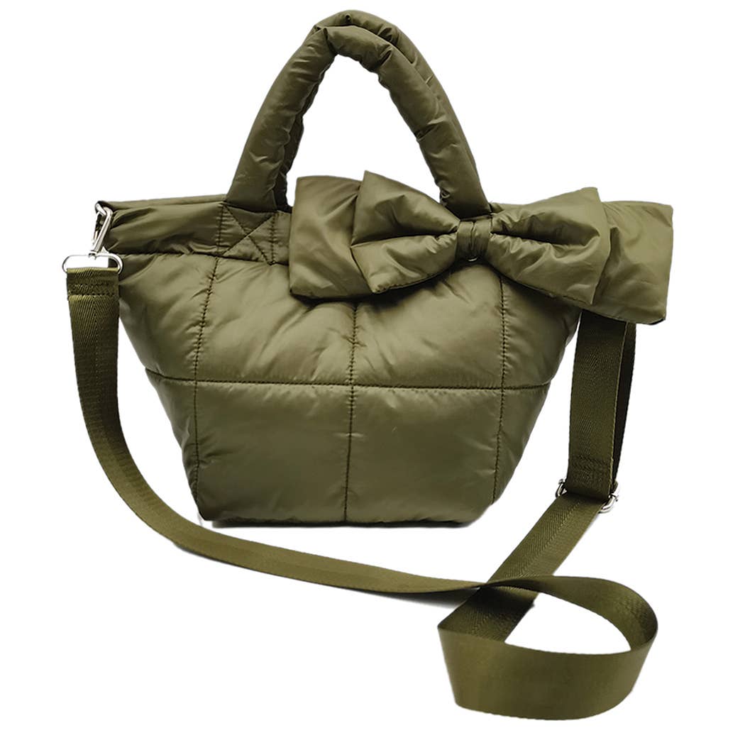 Padded Bow Tote Bag