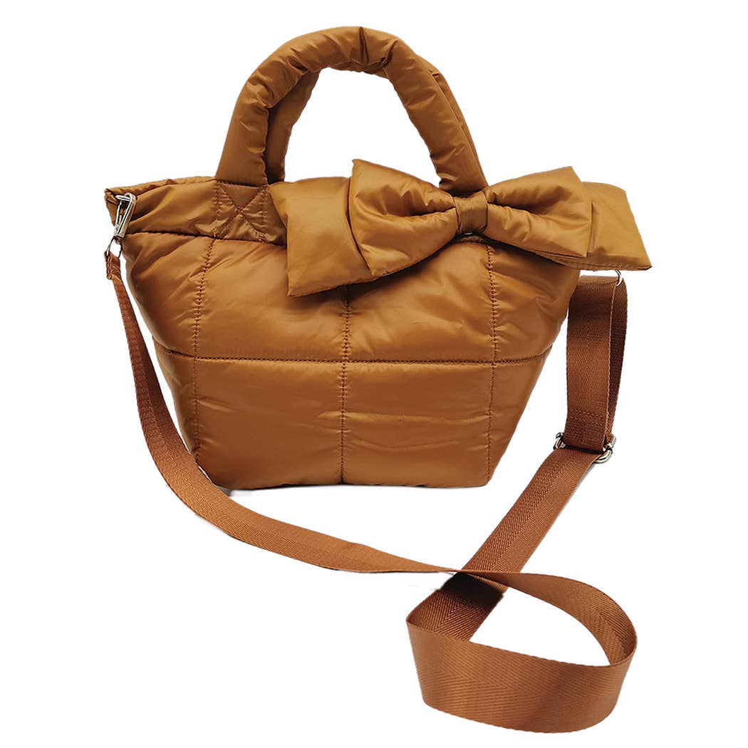 Padded Bow Tote Bag