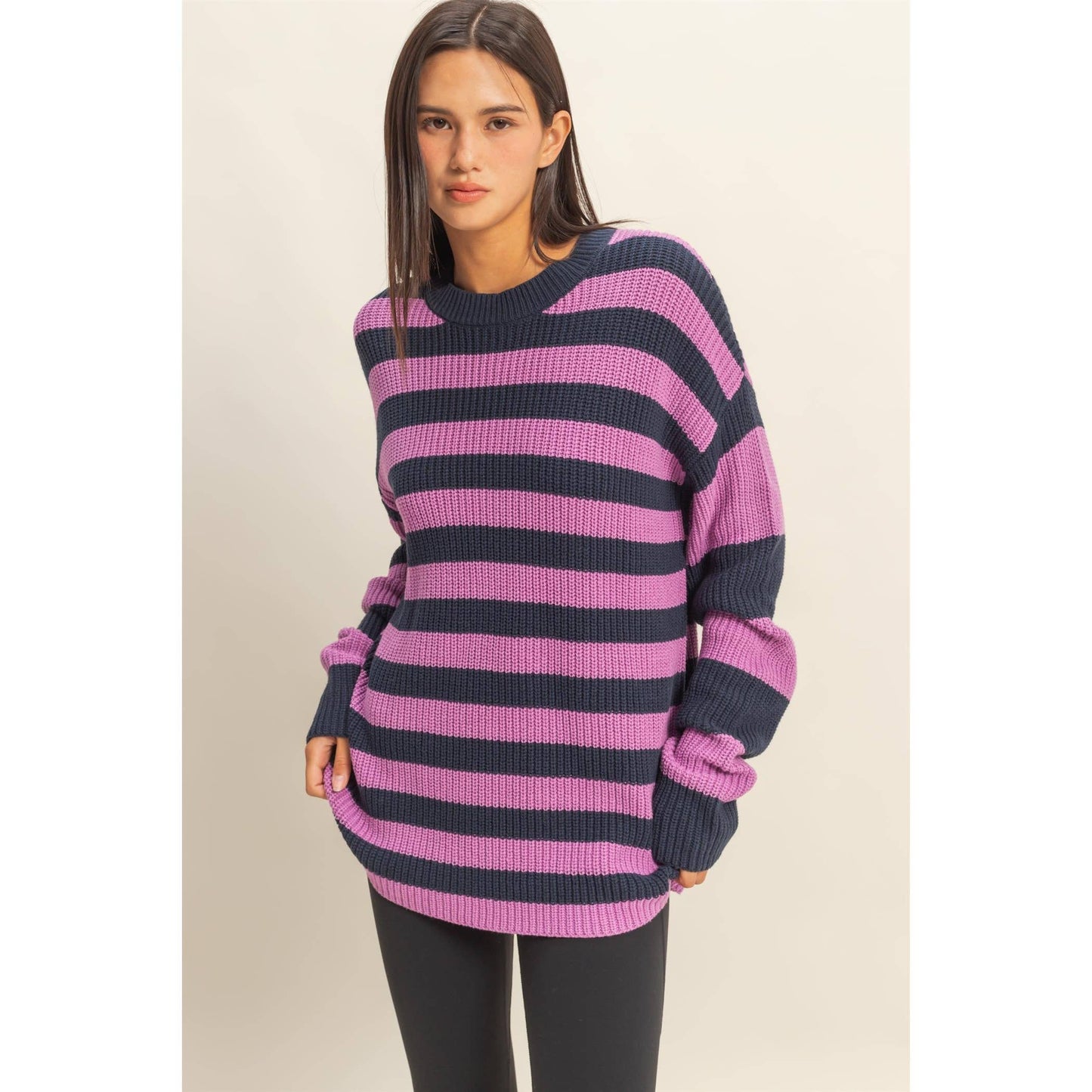 Striped Long Sleeve Sweater